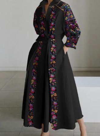 Linnen Zomerjurk Katoenen Vintage Jurk Vrouwelijk