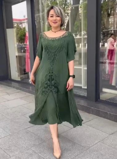 Zomerjurk voor Vrouw Layla Luxe Jurk Model