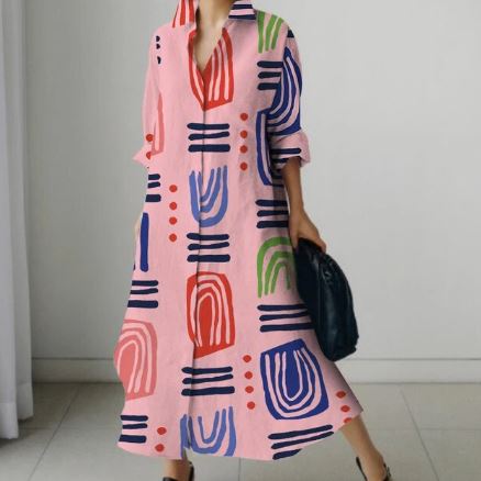 Dames Jurk Korte Bloemrok Zomerjurk Elegante Stijl - StudioMarella