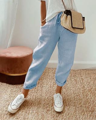 Katoenen Broek Zomerse Stijl Comfortabel Lichte Zomerbroek - StudioMarella