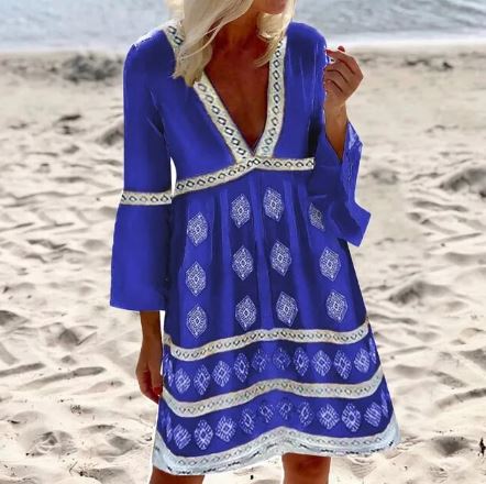 Zomerjurk Vleermuismouwen Abella Jurk voor Vrouw - StudioMarella