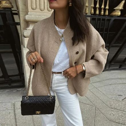 Dame Trenchcoat Wollen Elegante Kwaliteit Jas - StudioMarella