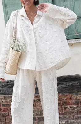 Dames Broekpak Met Overhemd Elegante Set - StudioMarella