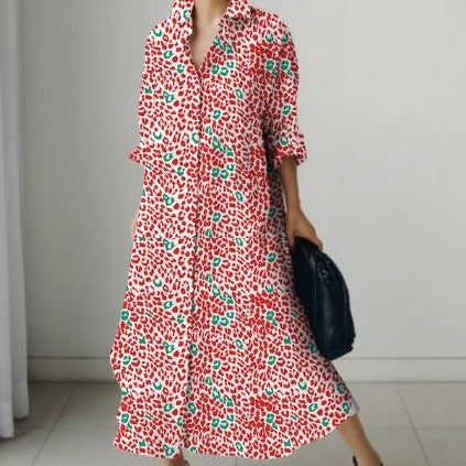 Dames Overhemdjurk Korte Mouw Zomerjurk Elegance - StudioMarella