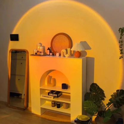 Sfeerlamp met Zonsondergang Projectie en 13 Lichtmodi – Draaibare LED Projectorlamp voor Woonkamer en Slaapkamer