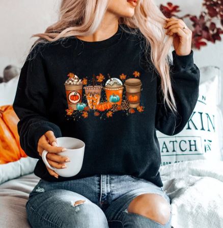 Herfst Sweatshirt Zacht en Warm voor Koffieliefhebbers - StudioMarella