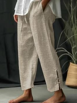 Streepjes Broek voor Vrouw Elegante Klassieke Stijl