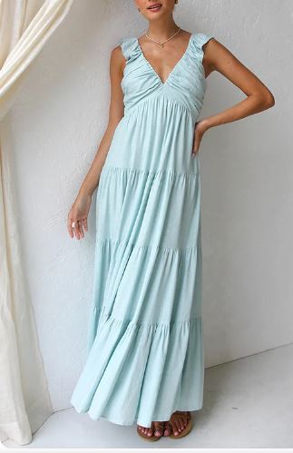 Vrouwen Zomerjurk Lange Maxi Jurk met Franje
