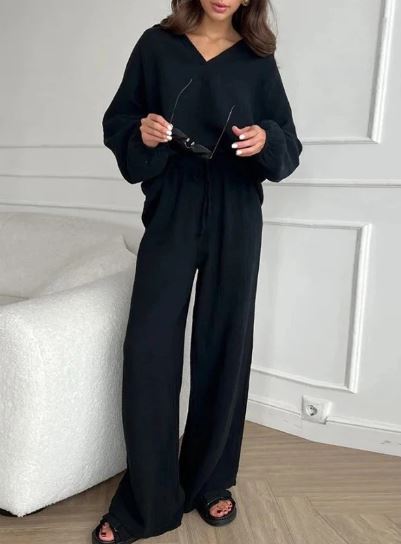 Tweedelige Set Losse Broek en Top Zomers Comfortabel