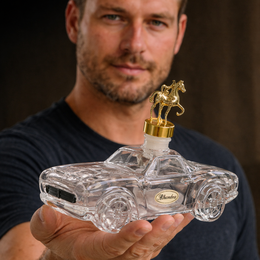 Glazen Whisky Karaf met Sportwagenontwerp 850ml Transparant voor Bar Thuis Decoratief Servies Drankdispenser