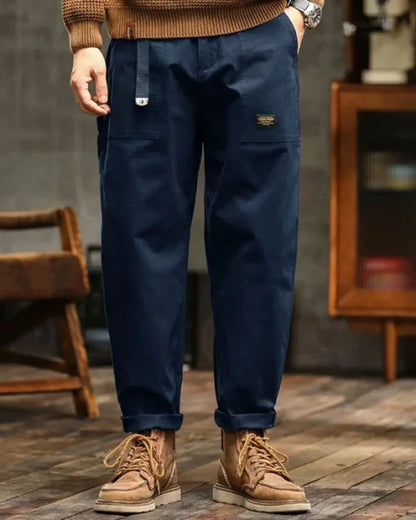 Cargo Broek Met Veel Zakken en Opgerolde Pijpen → Cargo Broek Met Zakken Opgerolde Pijpen Casual