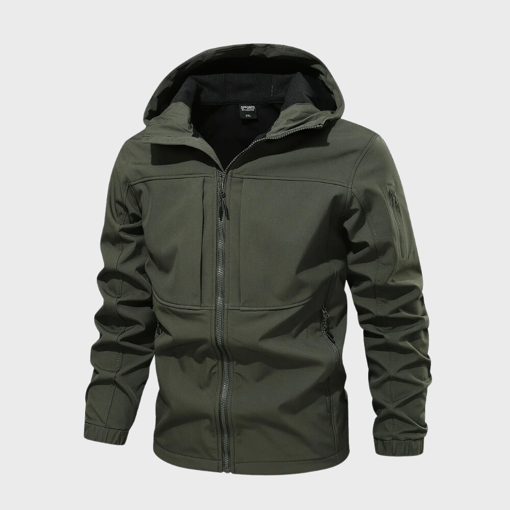 Waterdichte Mannenjas Met Capuchon Casual Stijl