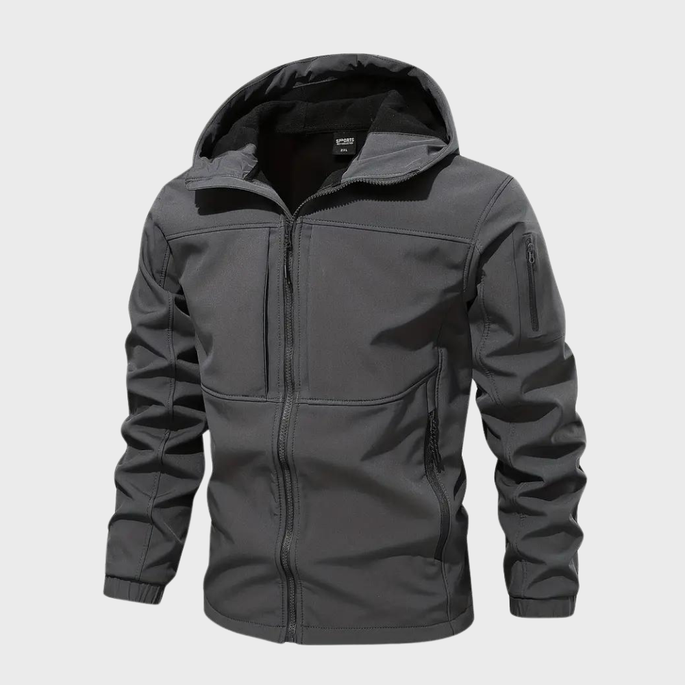 Waterdichte Mannenjas Met Capuchon Casual Stijl