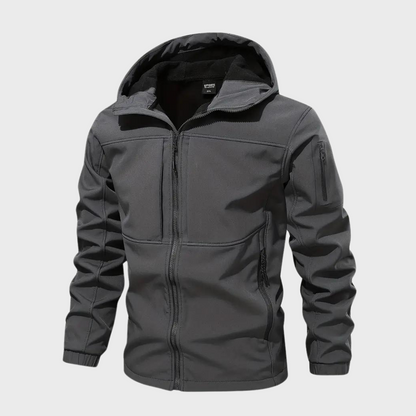 Waterdichte Mannenjas Met Capuchon Casual Stijl