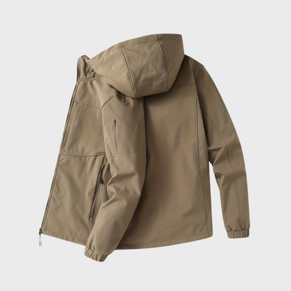 Waterdichte Mannenjas Met Capuchon Casual Stijl