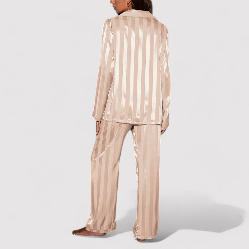 Dames Pyjama Set Gestreept Zijde Comfortabel