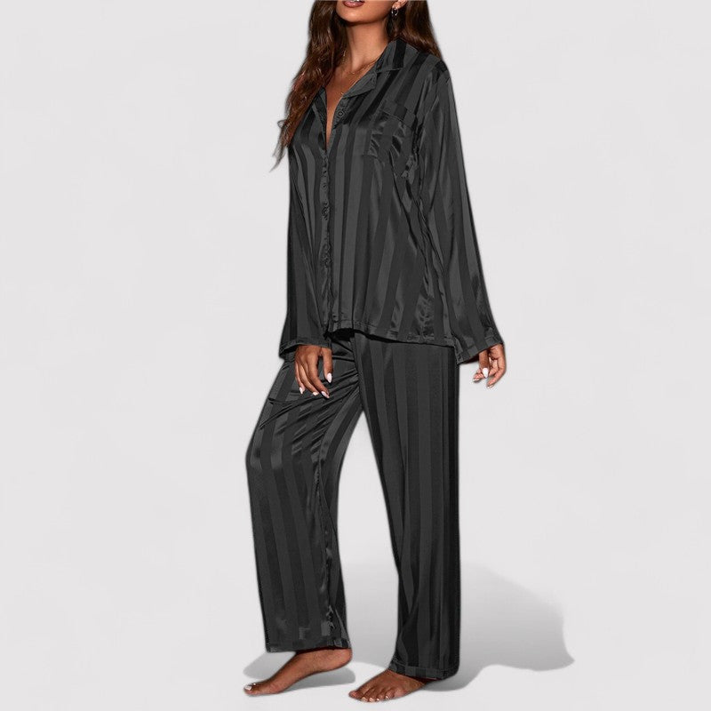 Dames Pyjama Set Gestreept Zijde Comfortabel