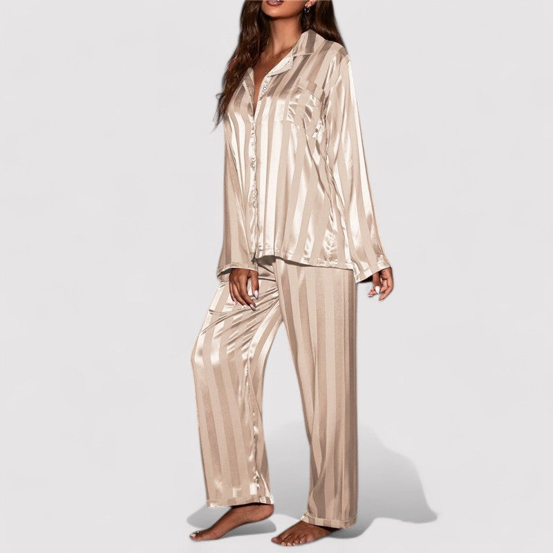 Dames Pyjama Set Gestreept Zijde Comfortabel - StudioMarella