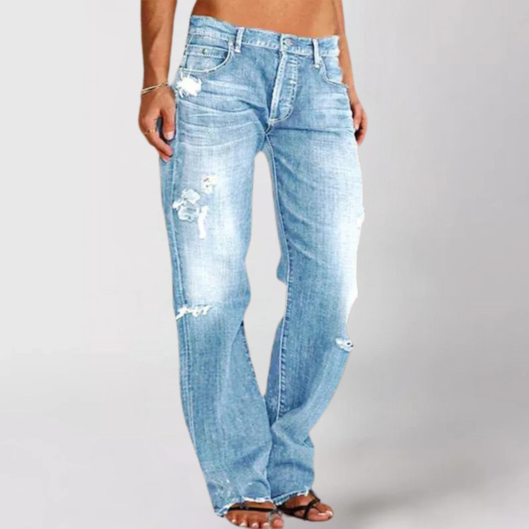 Carol | Heren Spijkerbroek met Wijde Pijpen Denim Jeans 4