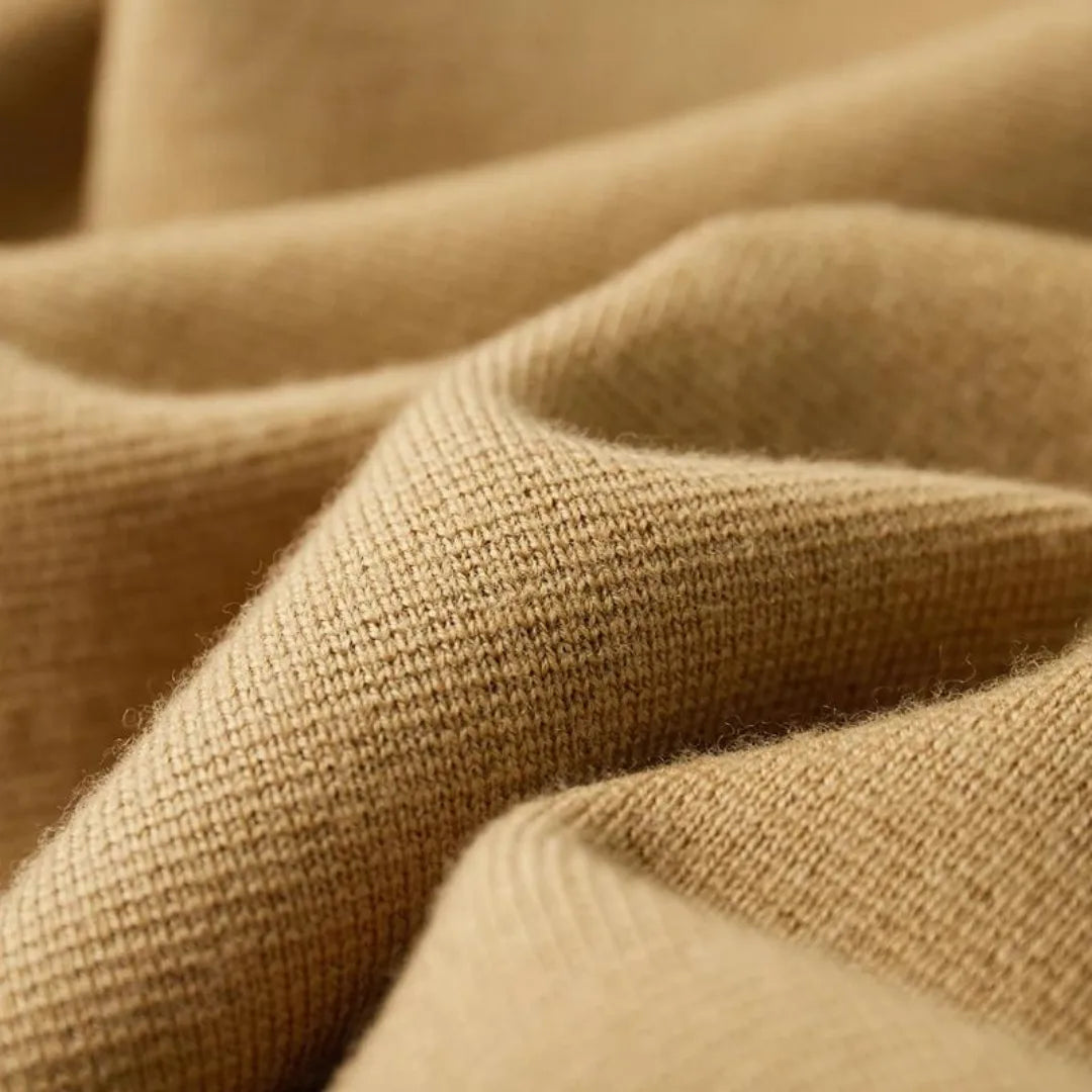 Cashmere jas met opstaande kraag en klepzakken