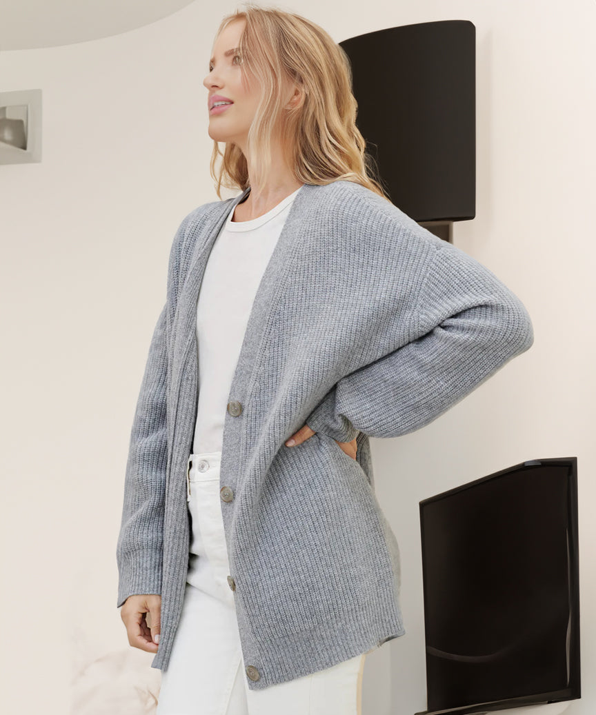 Zachte Kasjmier Vest Warme Jas voor Vrouw
