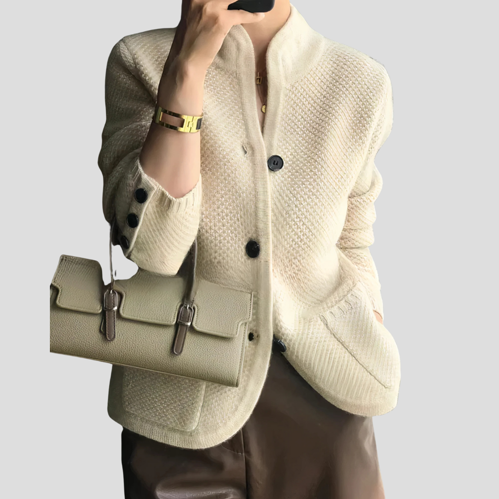 Casual Cashmere V-hals Cardigan Lange Lengte - StudioMarella