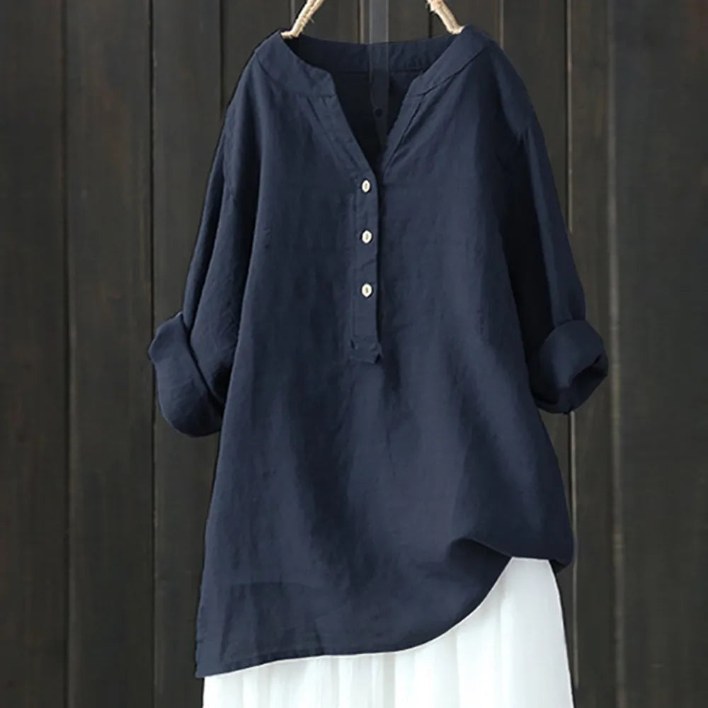 Losse Zomerblouse Comfortabele Vrije Stijl voor Vrouwen