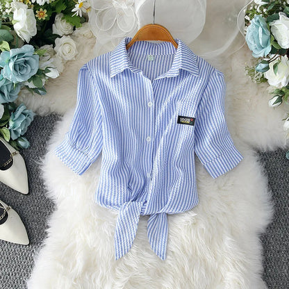 Vrouwelijke Blouse Wit Elegante Zomerjurk Stijl