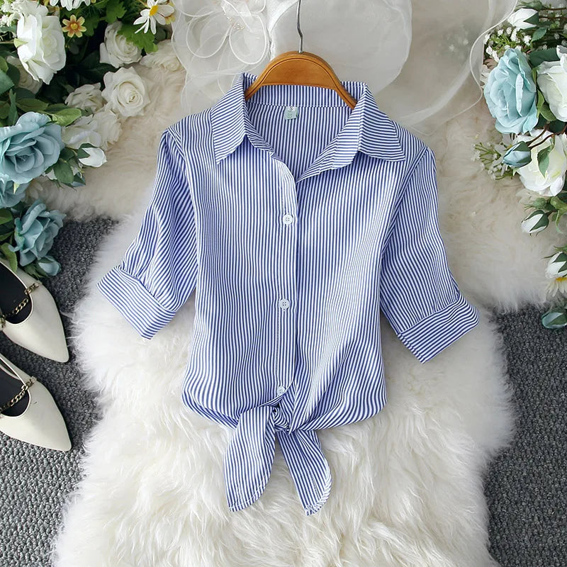 Vrouwelijke Blouse Wit Elegante Zomerjurk Stijl