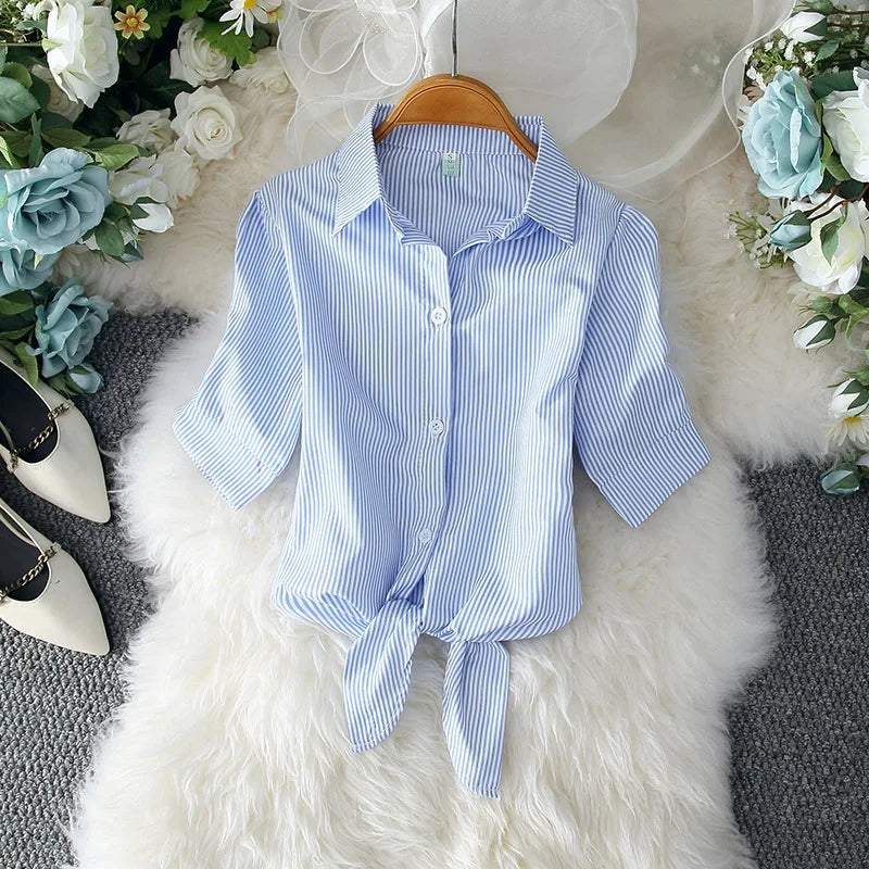 Vrouwelijke Blouse Wit Elegante Zomerjurk Stijl