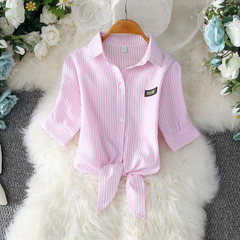 Vrouwelijke Blouse Wit Elegante Zomerjurk Stijl