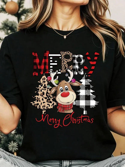 Kerst Trui Korte Mouw voor Vrouw
