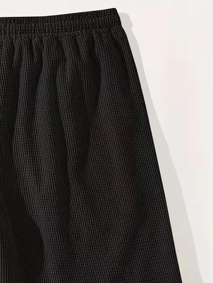 Casual shorts met trekkoord taille en zijzakken