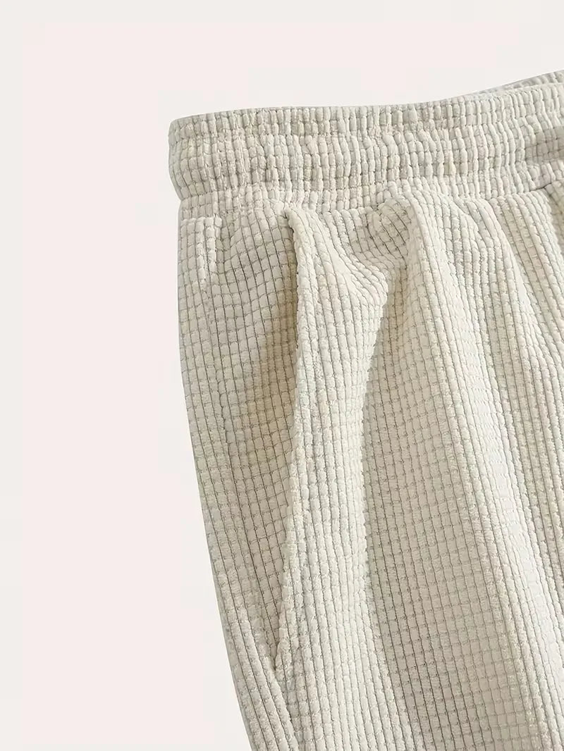 Casual shorts met trekkoord taille en zijzakken
