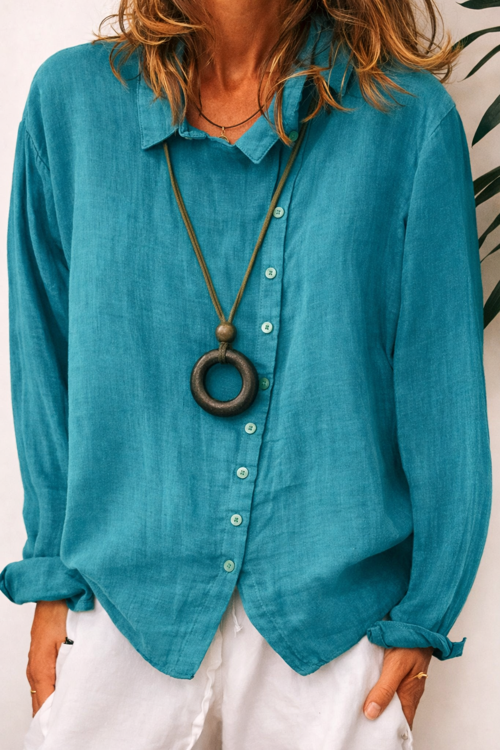Lange Shirt voor Vrouw Ademend en Comfortabel