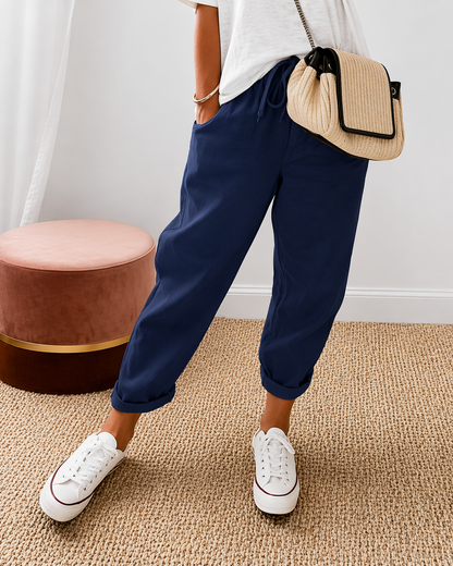 Dames Casual Broek Comfortabele Relaxte Pasvorm