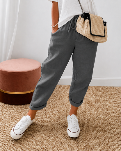 Dames Casual Broek Comfortabele Relaxte Pasvorm