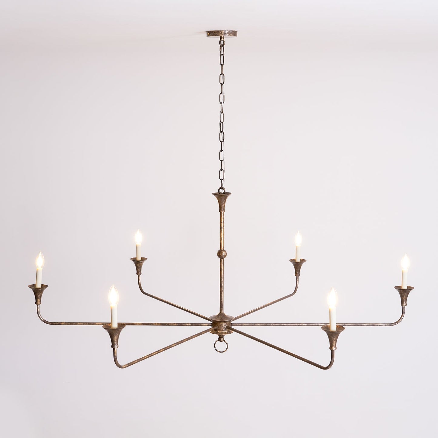 Kaarslamp Kroonluchter Messing Metaal Goud Zwart Wit Nikkel Woonkamer Eetkamer 5 6 Armen Hanglamp Vintage Kaarsenkroonluchter
