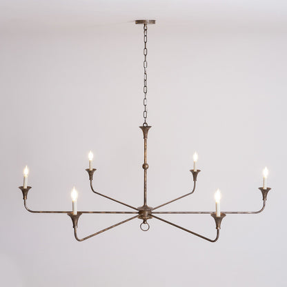 Kaarslamp Kroonluchter Messing Metaal Goud Zwart Wit Nikkel Woonkamer Eetkamer 5 6 Armen Hanglamp Vintage Kaarsenkroonluchter