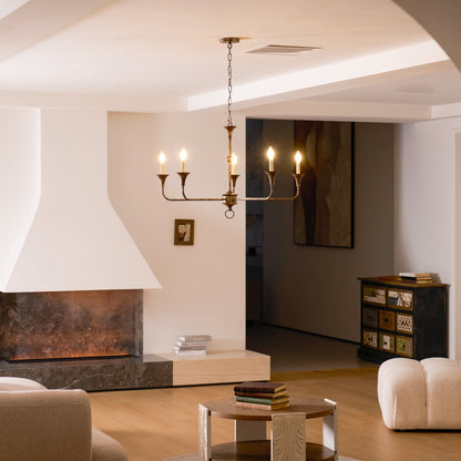 Kaarslamp Kroonluchter Messing Metaal Goud Zwart Wit Nikkel Woonkamer Eetkamer 5 6 Armen Hanglamp Vintage Kaarsenkroonluchter
