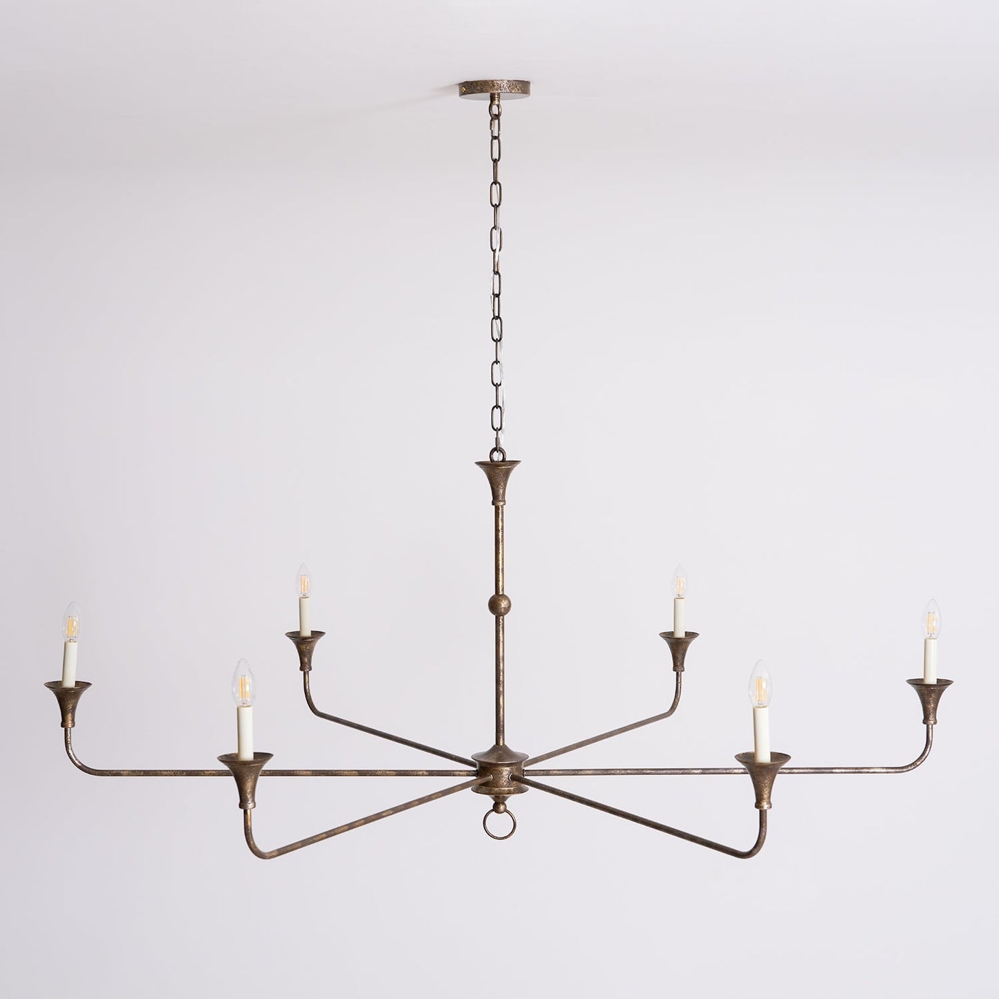 Kaarslamp Kroonluchter Messing Metaal Goud Zwart Wit Nikkel Woonkamer Eetkamer 5 6 Armen Hanglamp Vintage Kaarsenkroonluchter
