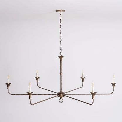 Kaarslamp Kroonluchter Messing Metaal Goud Zwart Wit Nikkel Woonkamer Eetkamer 5 6 Armen Hanglamp Vintage Kaarsenkroonluchter