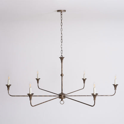 Kaarslamp Kroonluchter Messing Metaal Goud Zwart Wit Nikkel Woonkamer Eetkamer 5 6 Armen Hanglamp Vintage Kaarsenkroonluchter