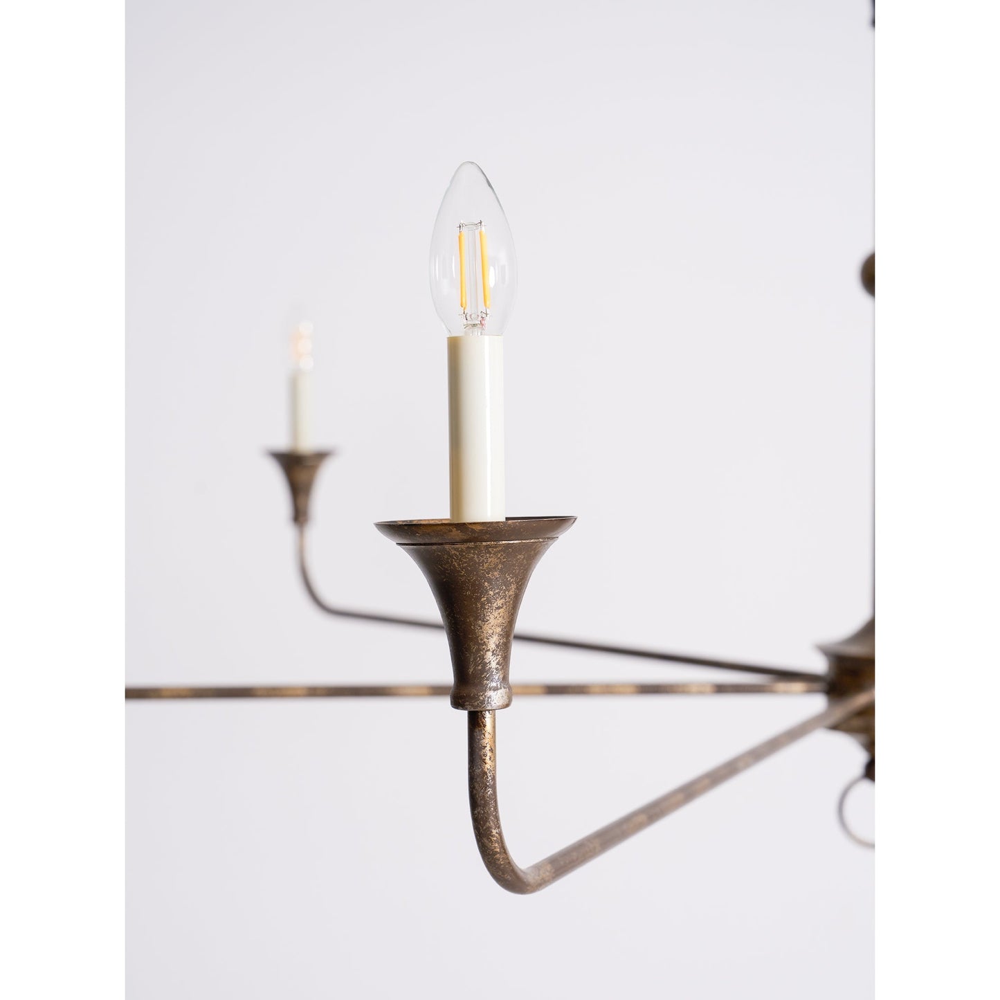 Kaarslamp Kroonluchter Messing Metaal Goud Zwart Wit Nikkel Woonkamer Eetkamer 5 6 Armen Hanglamp Vintage Kaarsenkroonluchter