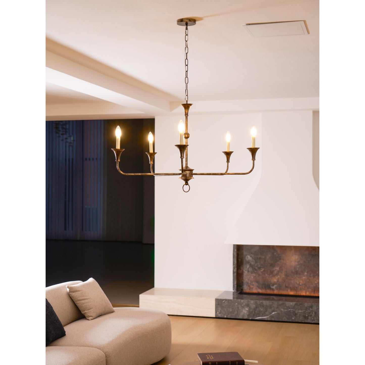 Kaarslamp Kroonluchter Messing Metaal Goud Zwart Wit Nikkel Woonkamer Eetkamer 5 6 Armen Hanglamp Vintage Kaarsenkroonluchter