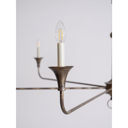 Kaarslamp Kroonluchter Messing Metaal Goud Zwart Wit Nikkel Woonkamer Eetkamer 5 6 Armen Hanglamp Vintage Kaarsenkroonluchter