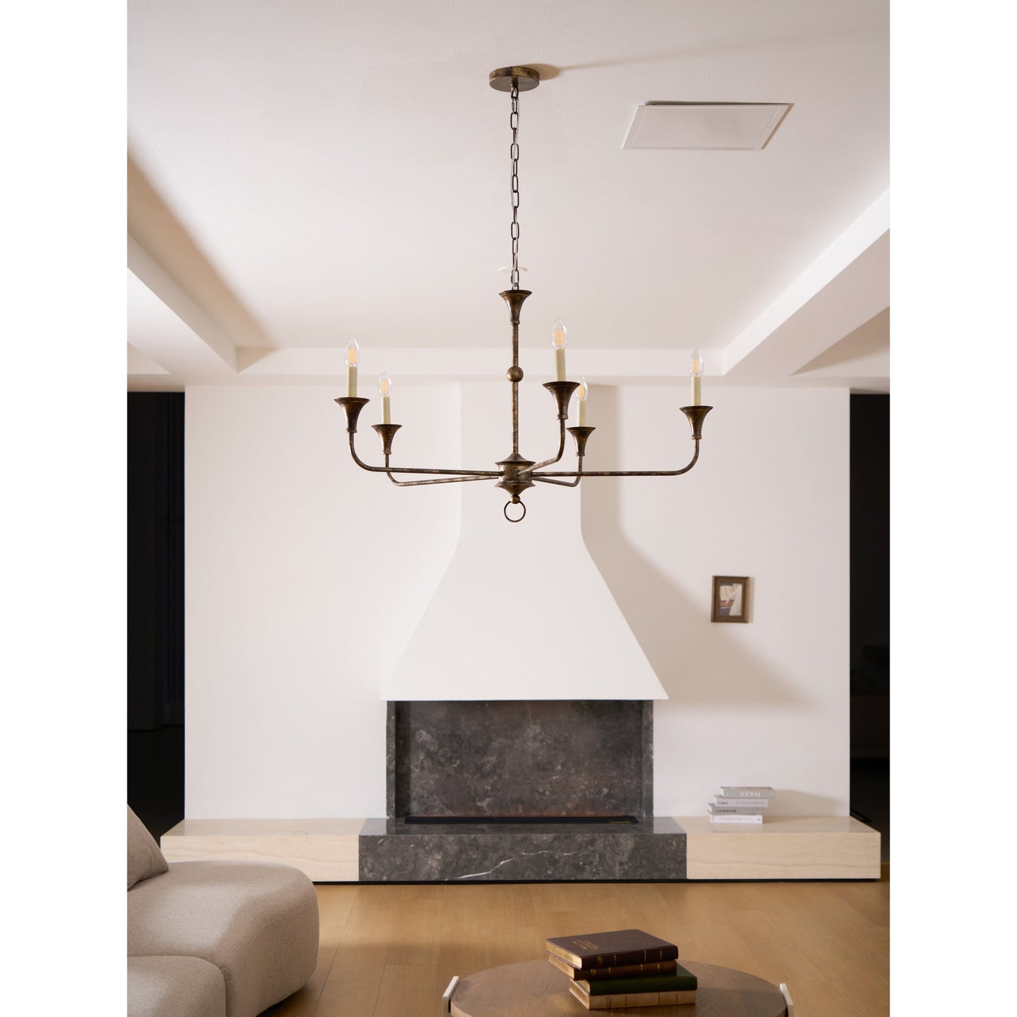 Kaarslamp Kroonluchter Messing Metaal Goud Zwart Wit Nikkel Woonkamer Eetkamer 5 6 Armen Hanglamp Vintage Kaarsenkroonluchter