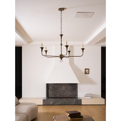 Kaarslamp Kroonluchter Messing Metaal Goud Zwart Wit Nikkel Woonkamer Eetkamer 5 6 Armen Hanglamp Vintage Kaarsenkroonluchter