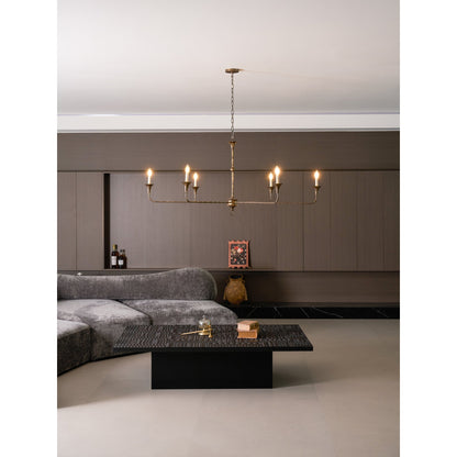 Kaarslamp Kroonluchter Messing Metaal Goud Zwart Wit Nikkel Woonkamer Eetkamer 5 6 Armen Hanglamp Vintage Kaarsenkroonluchter