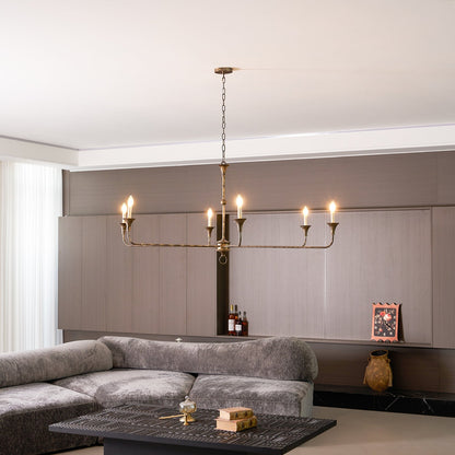 Kaarslamp Kroonluchter Messing Metaal Goud Zwart Wit Nikkel Woonkamer Eetkamer 5 6 Armen Hanglamp Vintage Kaarsenkroonluchter